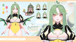 bebedark model ref sheet!